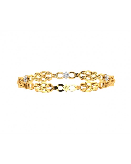 Tara Ladies Bangle in 14k Gold