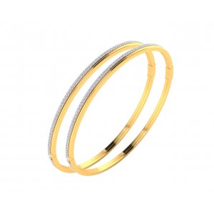 Alisha Ladies Bangles in 14k Gold