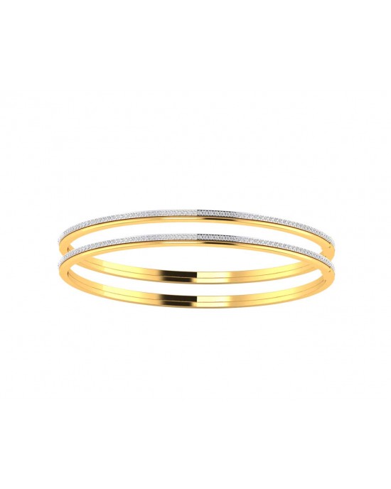 Alisha Ladies Bangles in 14k Gold