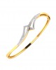 Perla Diamond Half Bangle in gold