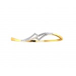 Perla Diamond Half Bangle in gold