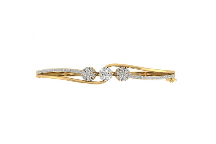Paoli diamond bracelet in 18k dual tone Gold