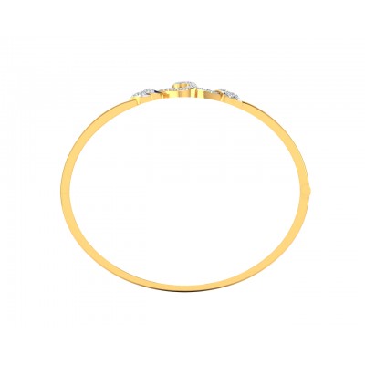 Sara Diamond Bangle For Daily wear in Gold