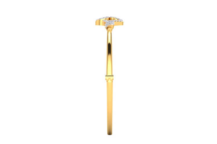 Sara Diamond Bangle For Daily wear in Gold