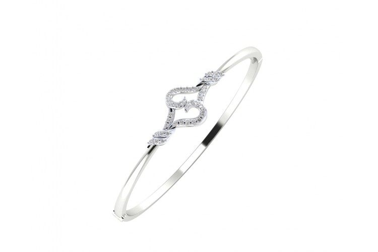 Sara Diamond Bangle For Daily wear in Gold