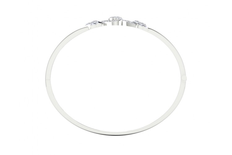 Sara Diamond Bangle For Daily wear in Gold