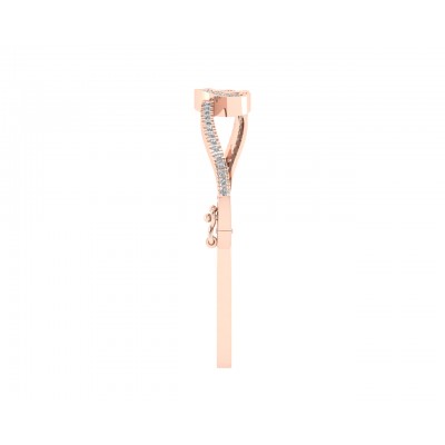 Vena Diamond Bangle in Gold