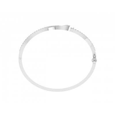 Vena Diamond Bangle in Gold