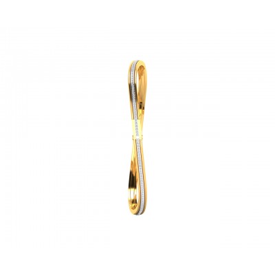 Werca Single row diamond bangle in 14k gold