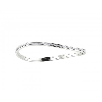 Werca Single row diamond bangle in 14k gold
