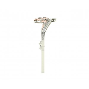  Pypa Diamond bangle in two tone rose & white gold