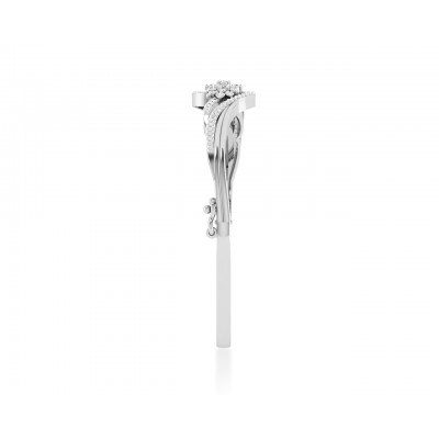 Amya Diamond Half Bangle In Gold 