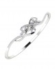 Teta Ladies Diamond Half Bangle