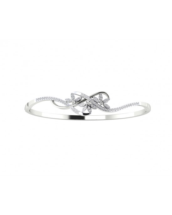 Teta Ladies Diamond Half Bangle