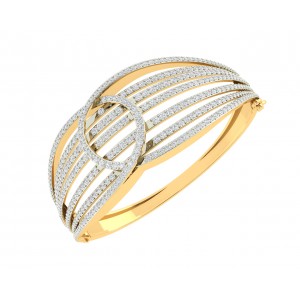 Wenda Diamond Half Bracelet in Gold 