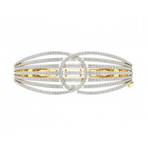 Wenda Diamond Half Bracelet in Gold 