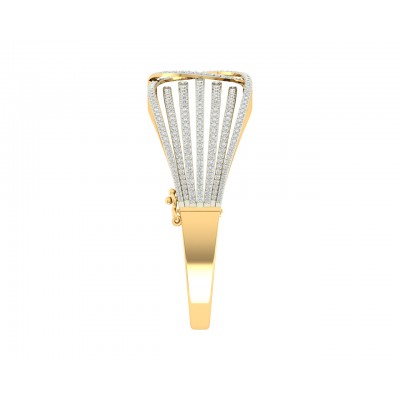 Wenda Diamond Half Bracelet in Gold 