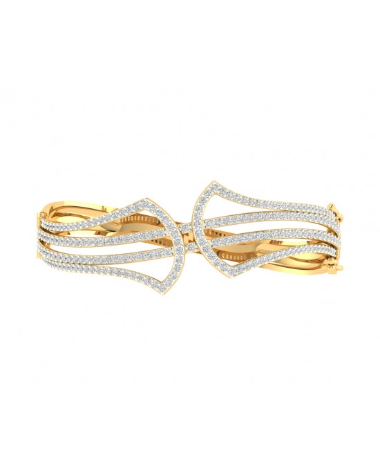 Rami Diamond half bangle