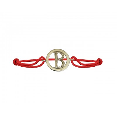 Alphabet Bracelet with Diamonds B