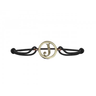 Alphabet Bracelet with Diamonds J