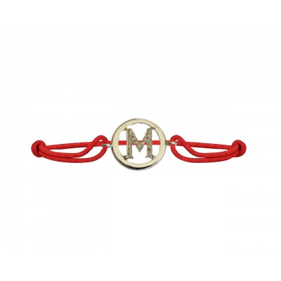 Alphabet Bracelet with Diamonds M