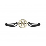 Alphabets Bracelet with diamonds N
