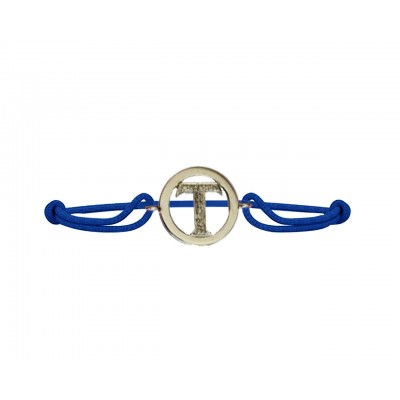 Alphabet bracelet with Diamonds T
