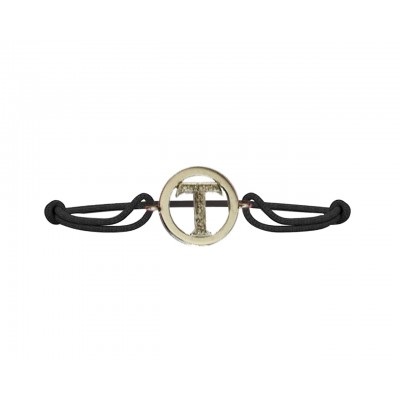 Alphabet bracelet with Diamonds T