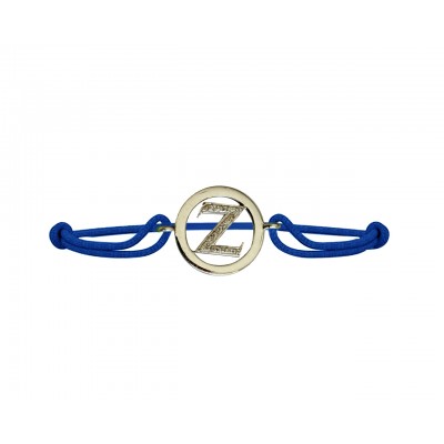 Alphabet Bracelet with diamonds Z
