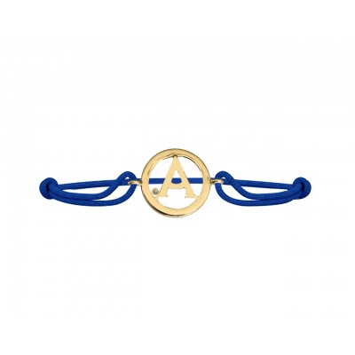 Alphabet A Gold Bracelet