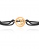 Om Single Diamond Bracelet in Gold 