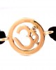 Om Single Diamond Bracelet in Gold 