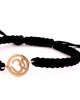 Om Single Diamond Bracelet in Gold 