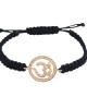 Om in Gold Bracelet with Diamonds