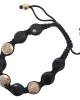 Ik Onkaar Bracelet in Gold & Black Onyx