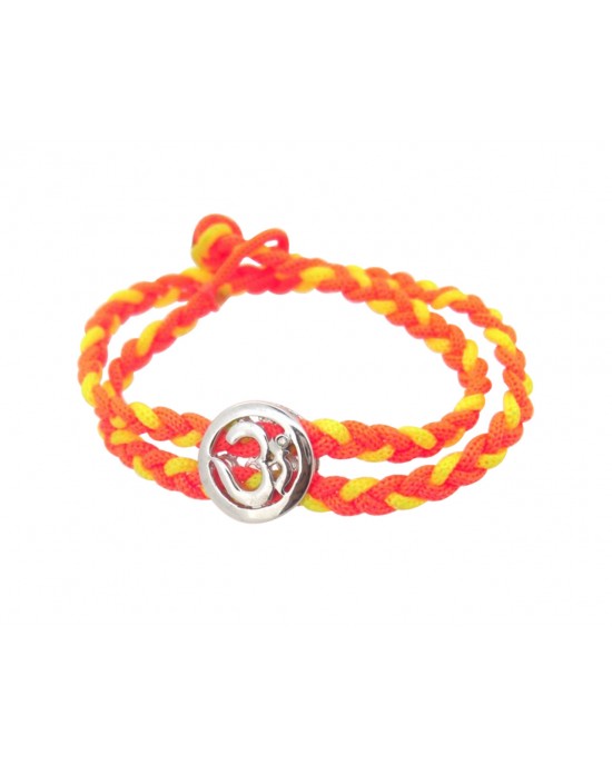 Flourescent Special Om Rakhi Bracelets 