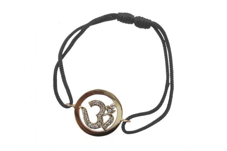 Buy Beautiful Om Gold Bracelet with 21 Diamonds Online at Best Price ...
