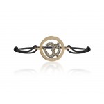 Om Gold Bracelet with Diamonds 