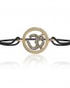 Om Gold Bracelet with Diamonds 