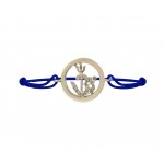 Om Shakti Bracelet in Gold with Diamond