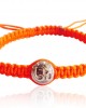 Aum Bracelet with Single Diamond Bead