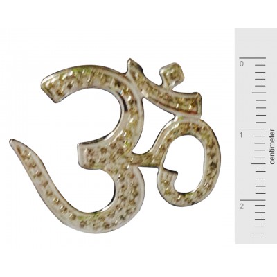 Om Cuff Bracelet  with diamonds