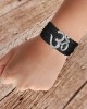 Om Cuff Bracelet  with diamonds