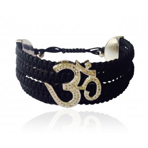 Om Cuff Bracelet  with diamonds