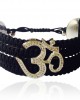 Om Cuff Bracelet  with diamonds