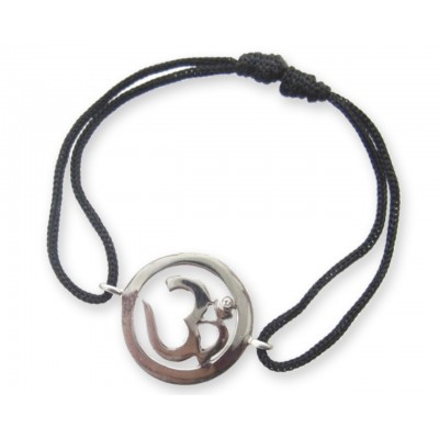 Aum Bracelet in Silver
