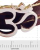 Wide Band Calligraphic OM Bracelet