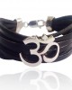 Wide Band Calligraphic OM Bracelet