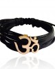 Wide Om Gold Bracelet