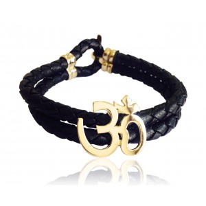 Gold Aum Bracelet for Men